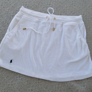 Ralph Lauren white cover up skirt